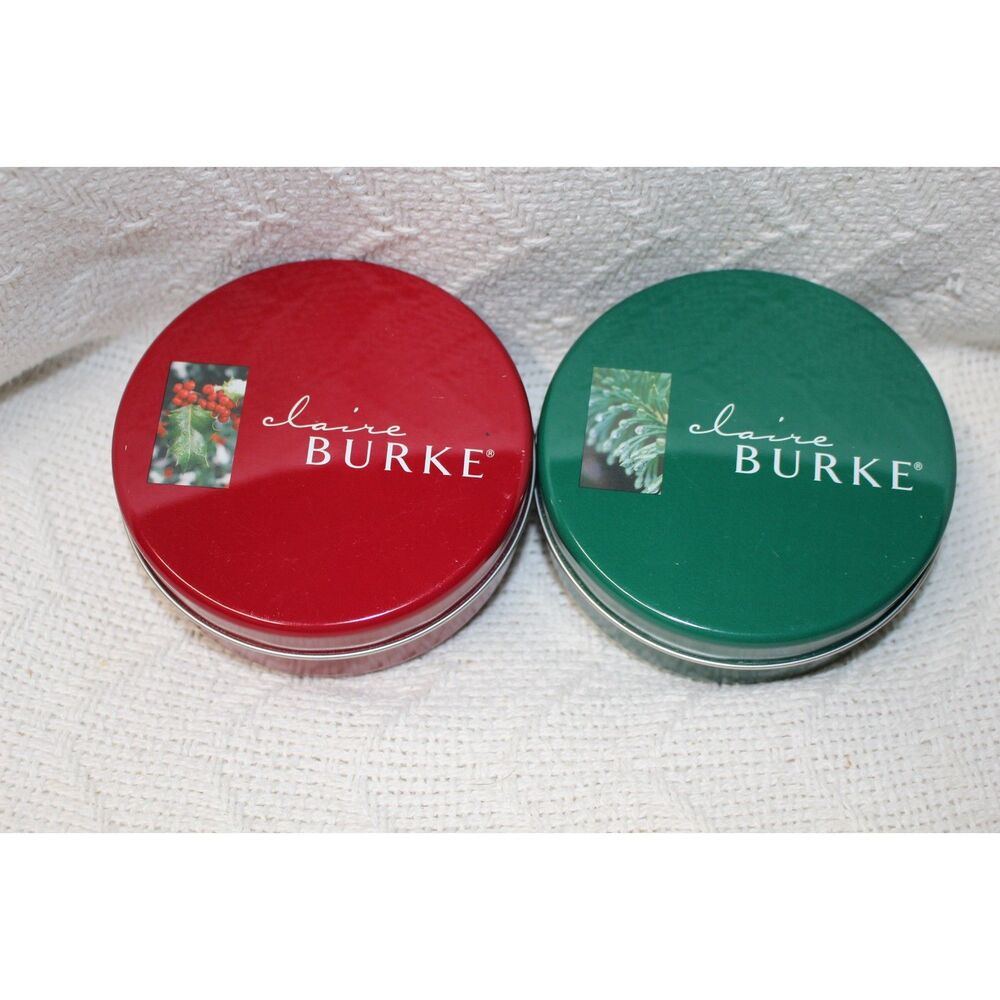Claire Burke Fresh Cut Spruce & Christmas Memories Holiday Scented Candles (New)